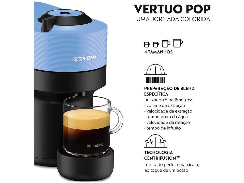 Cafeteira Espresso Nespresso Vertuo Pop Azul - 8