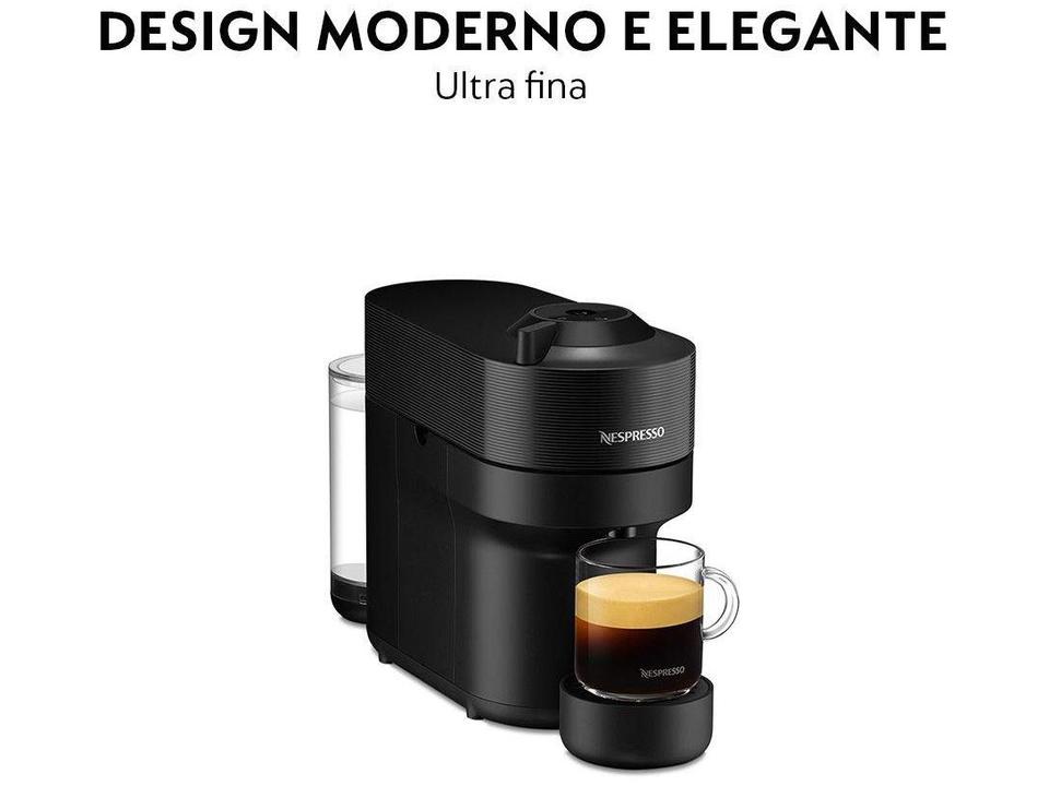 Cafeteira Espresso Nespresso Vertuo Pop Preto - 21
