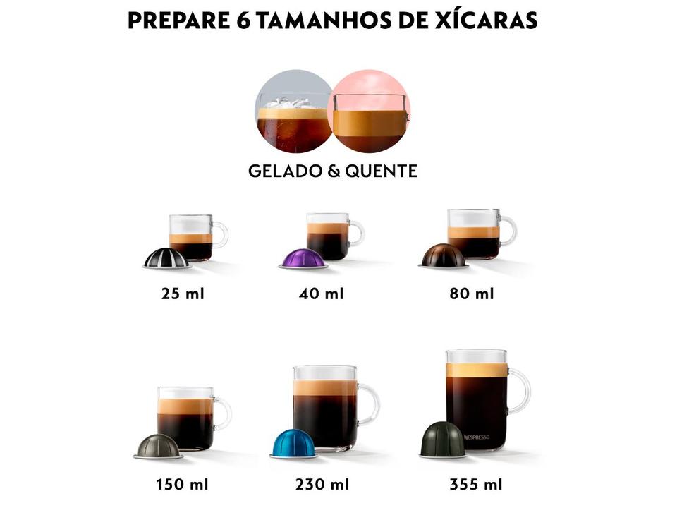 Cafeteira Espresso Nespresso Vertuo Pop Preto - 10