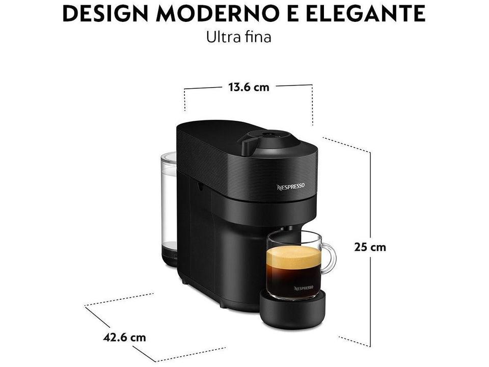 Cafeteira Espresso Nespresso Vertuo Pop Preto - 22