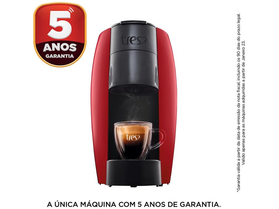 Cafeteira Espresso TRES 3 Corações Lov - 15 Bar Vermelho - 24