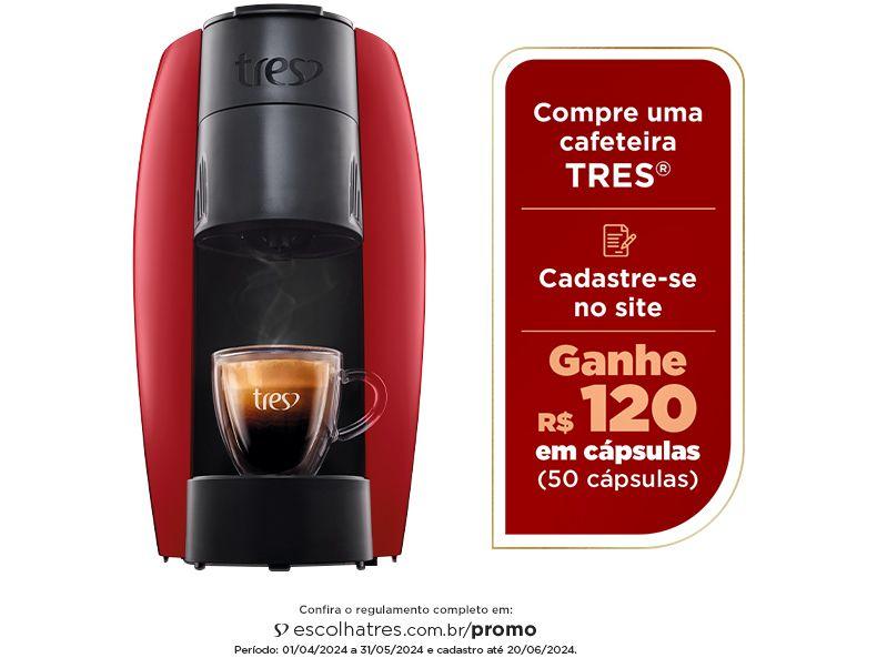 Cafeteira Espresso TRES 3 Corações Lov - 15 Bar Vermelho - 1