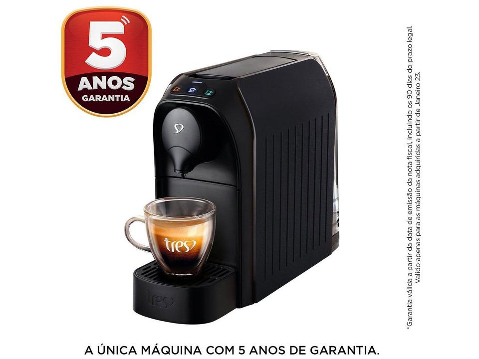 Cafeteira Espresso TRES 3 Corações Passione 15 Bar Preto - 14
