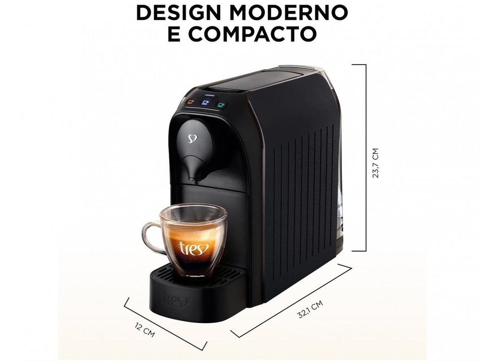 Cafeteira Espresso TRES 3 Corações Passione 15 Bar Preto - 16