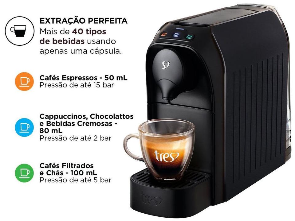 Cafeteira Espresso TRES 3 Corações Passione 15 Bar - Vermelho - 110 V - 15