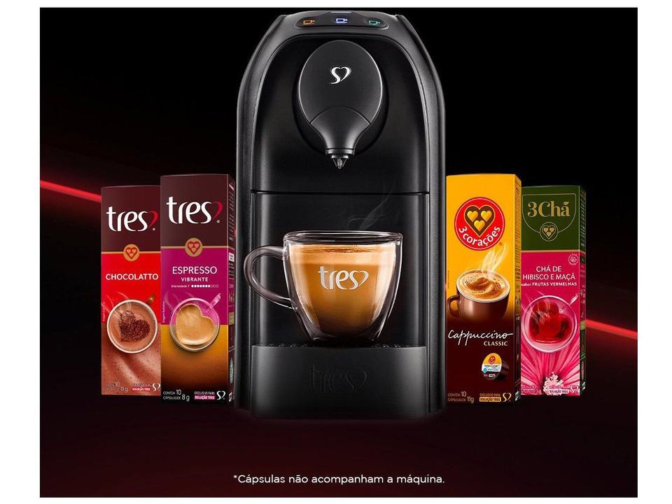 Cafeteira Espresso TRES 3 Corações Passione 15 Bar Preto - 17