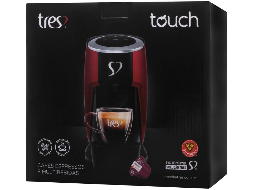 Cafeteira Espresso TRES Touch Preta 3 Corações - 14