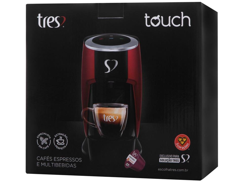 Cafeteira Espresso TRES Touch Preta 3 Corações - 15