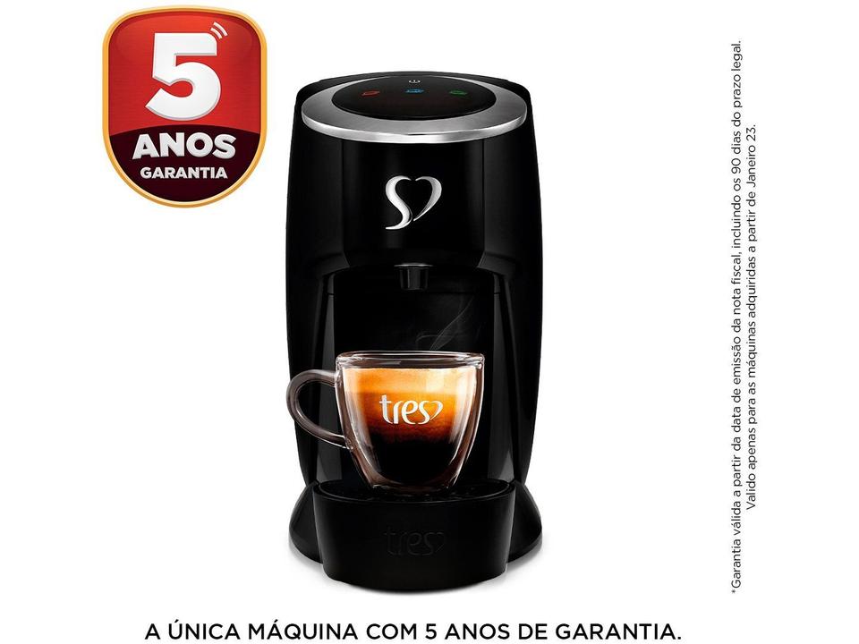 Cafeteira Espresso TRES Touch Preta 3 Corações - 3