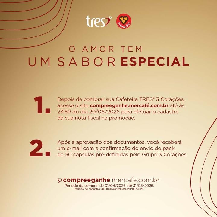 Cafeteira Espresso TRES Touch Vermelha 3 Corações - 2