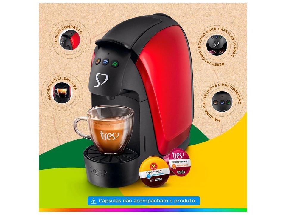 Cafeteira Expresso TRES Luna Vermelha - 3