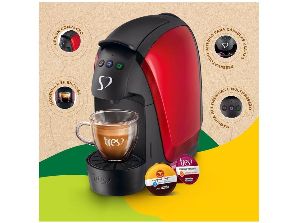 Cafeteira Expresso TRES Luna Vermelha - 7