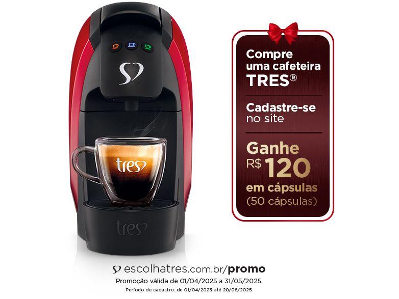 Cafeteira Expresso TRES Luna Vermelha - 1