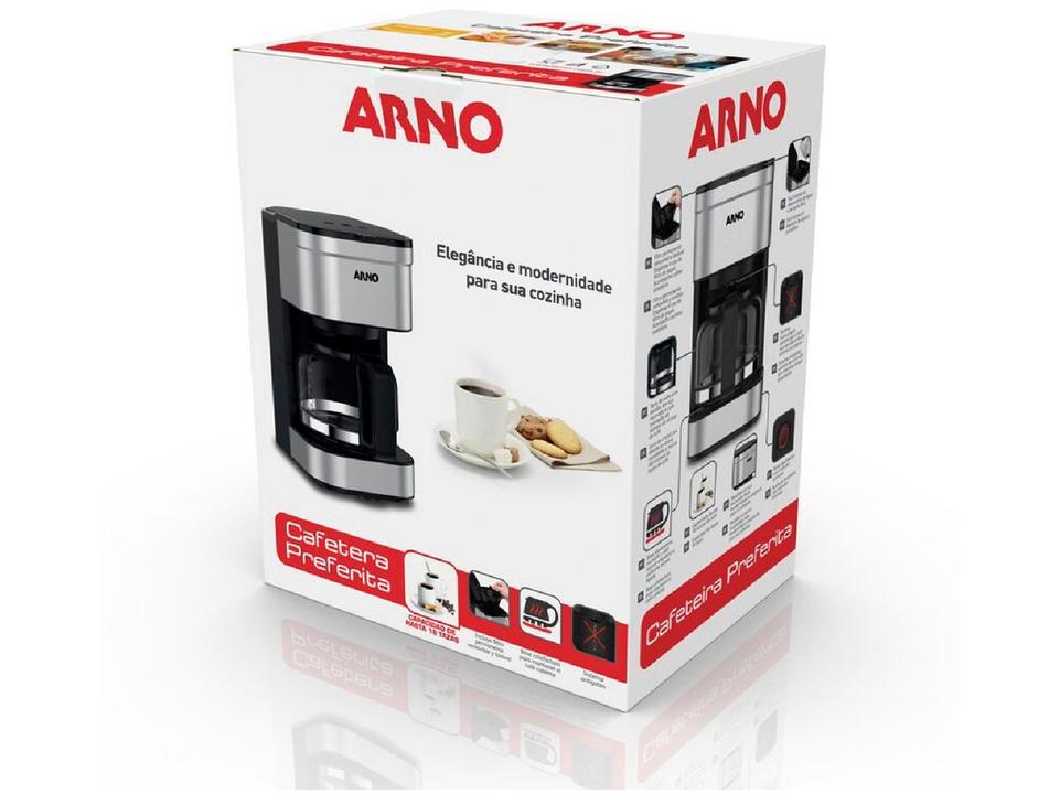 Cafeteira Filtro Arno Preferita Inox 750ml - 11