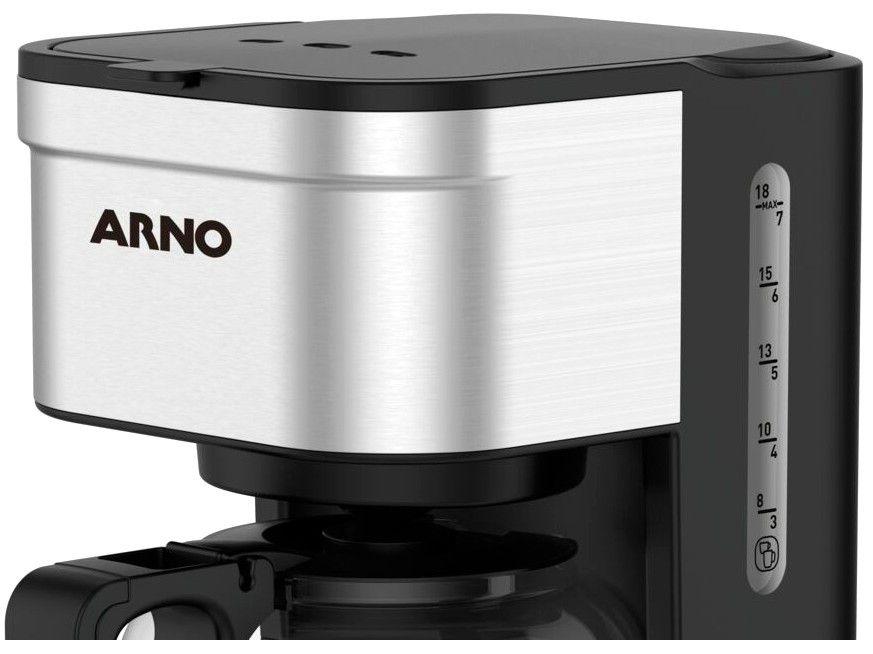 Cafeteira Filtro Arno Preferita Inox 750ml - com Jarra de Vidro CFPF - 110 V - 6