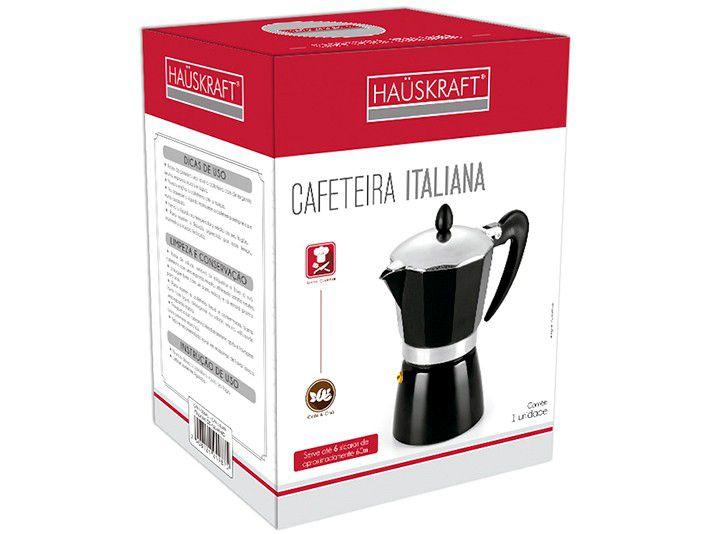 Cafeteira Italiana Hauskraft CAFT-006PT - 6 Xícaras - 2