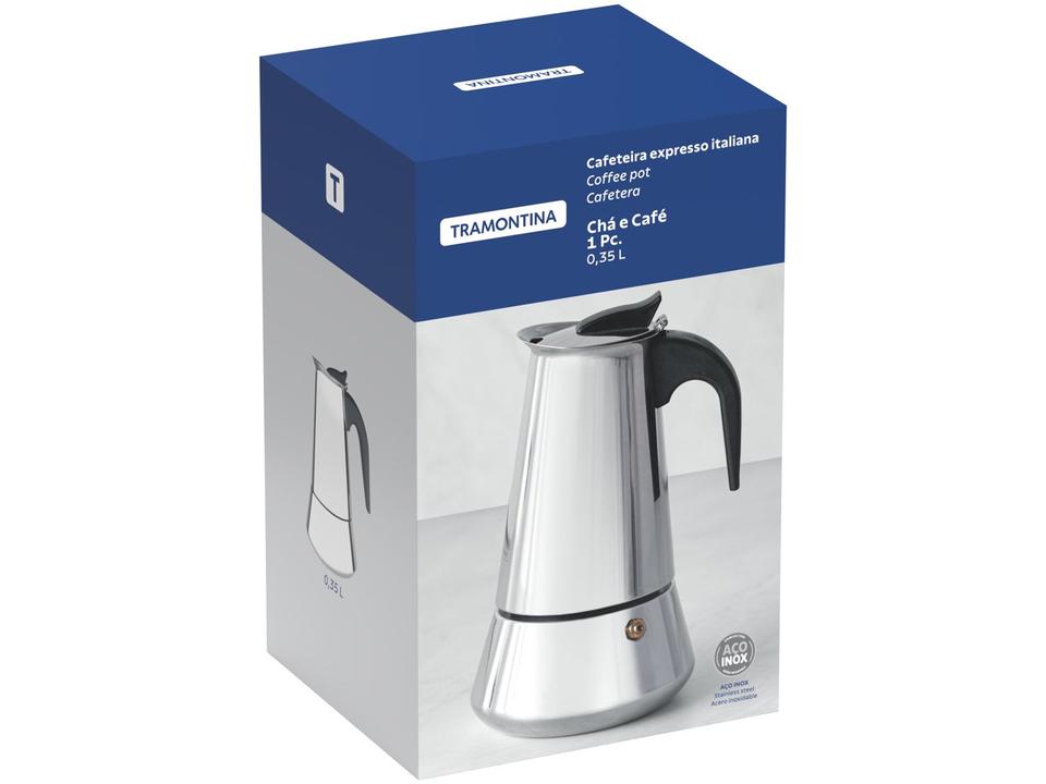 Cafeteira Italiana Inox Tramontina para Espresso 61768100 6 Xícaras - 5