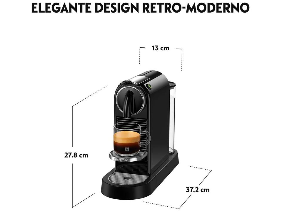Cafeteira Nespresso Citiz Preto - 3
