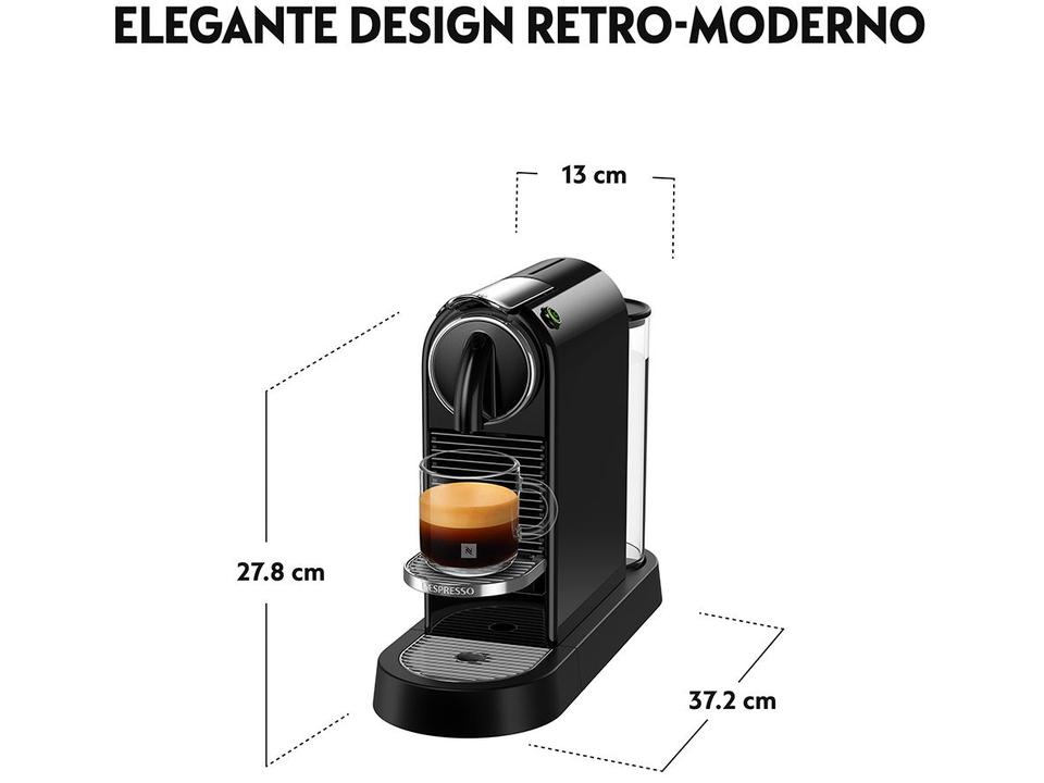 Cafeteira Nespresso Citiz Preto - 3