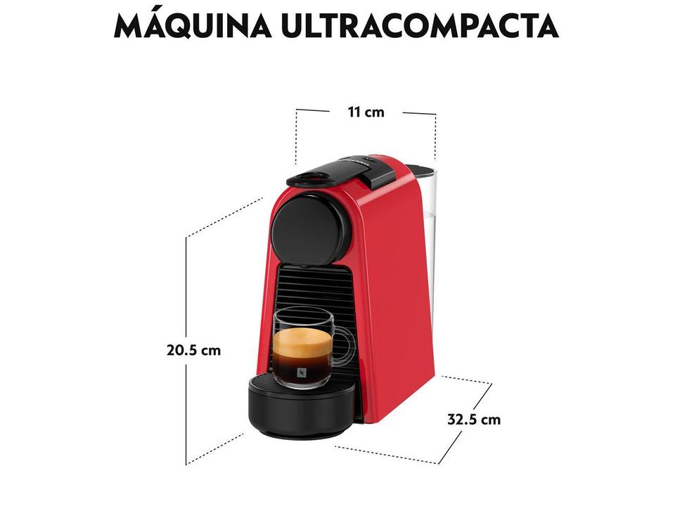 Cafeteira Nespresso Essenza Mini Vermelha - 5
