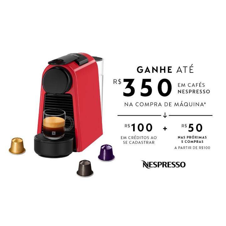 Cafeteira Nespresso Essenza Mini Vermelha - 1