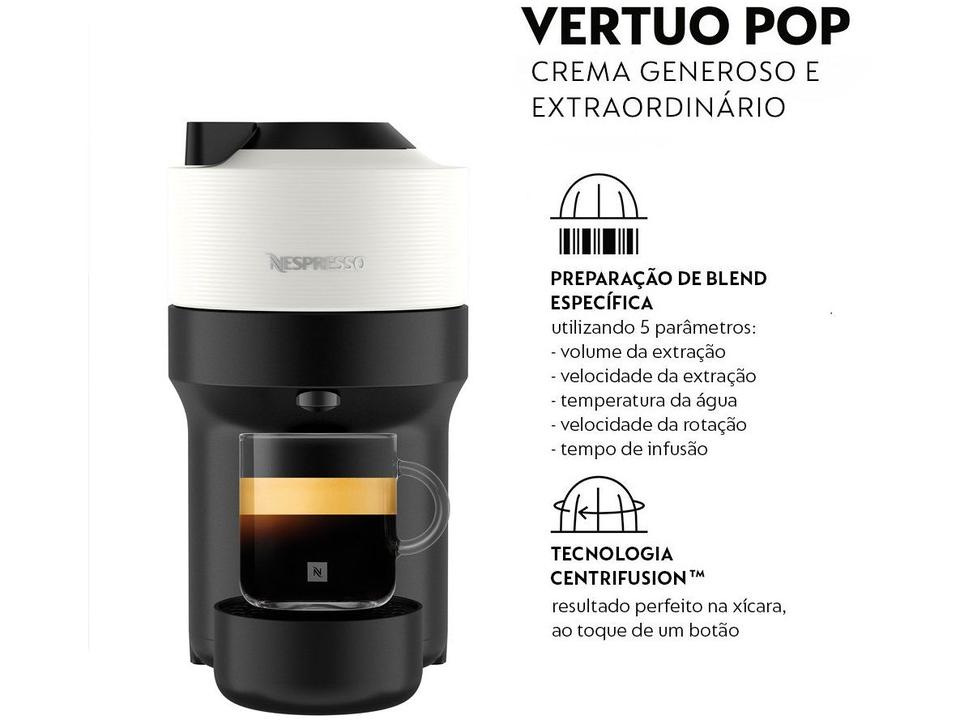 Cafeteira Nespresso Vertuo Pop Branca - 6