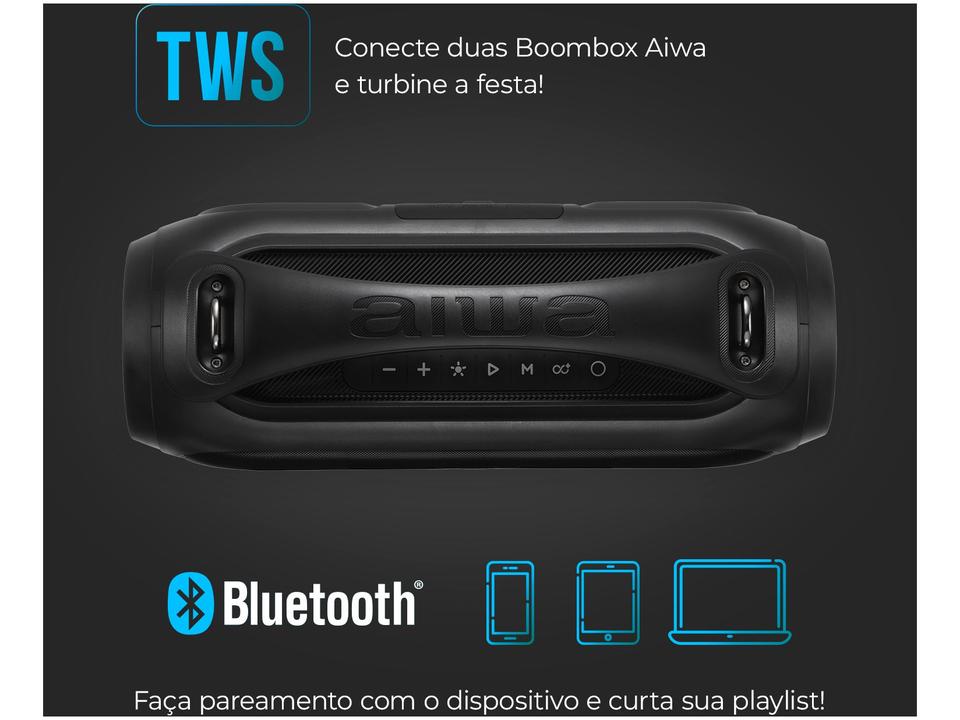 Caixa de Som Aiwa AWS-BBS-02 Portátil 50W - 5