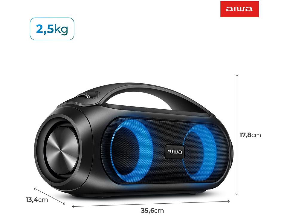 Caixa de Som Aiwa AWS-BBS-02 Portátil 50W - 7