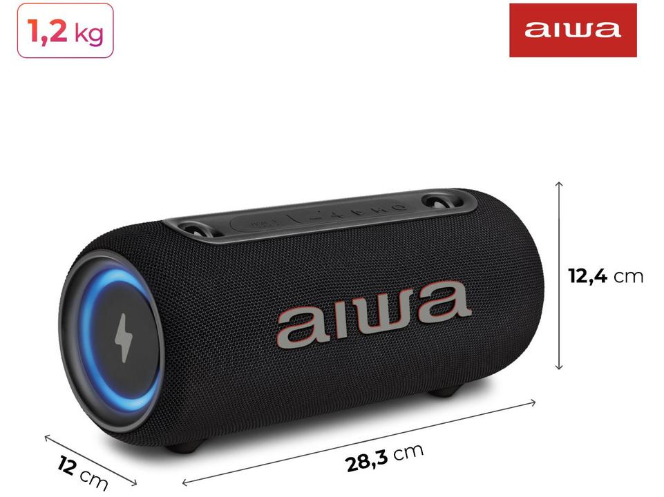 Caixa de Som Aiwa AWS-SP-04-LB Bluetooth Portátil 40W USB - 4
