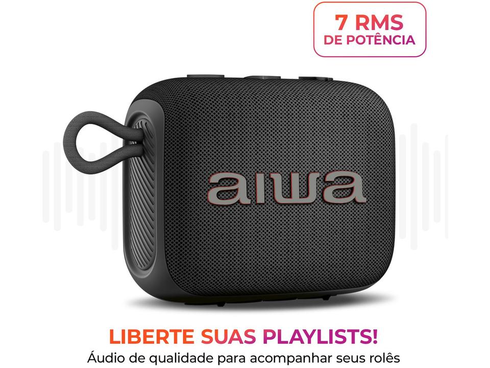 Caixa de Som Aiwa AWS-SP-07-B Bluetooth Portátil 7W USB - 2