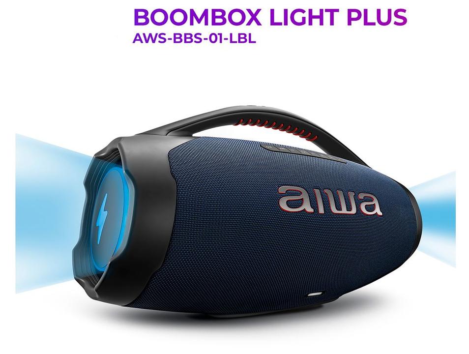 Caixa de Som Aiwa Boombox Light Plus AWS-BBS-01-LBL Bluetooth Ativa Portátil 200W USB - 2