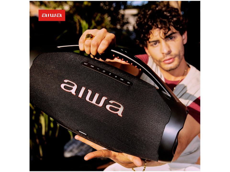 Caixa de Som Aiwa Boombox Plus AWS-BBS-01-B Bluetooth Amplificada 200W USB - 9