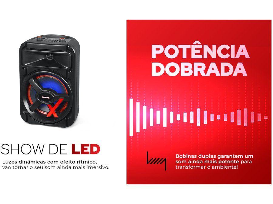 Caixa de Som Amplificada Bluetooth Amvox - 4