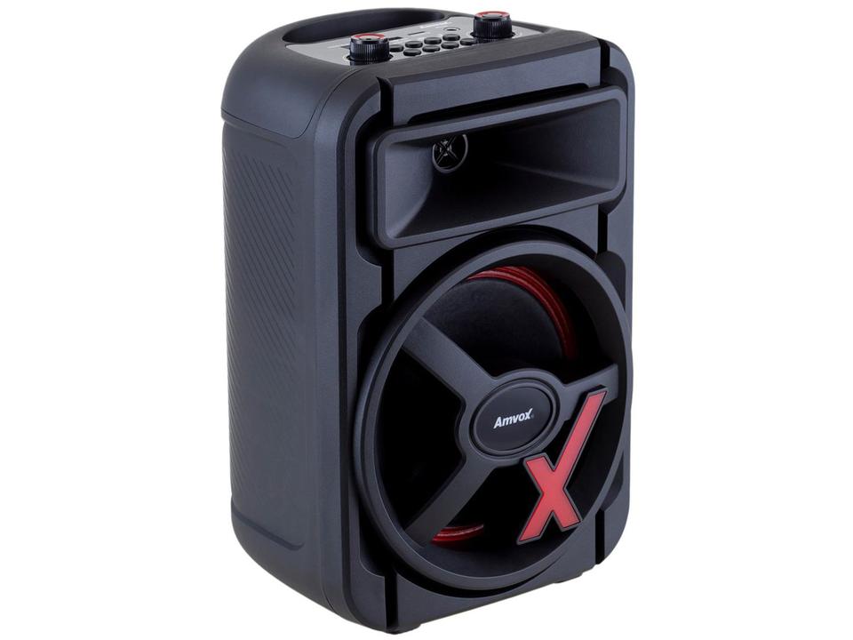 Caixa de Som Amplificada Bluetooth Amvox ACA 251 New X 250W 8” USB com Tweeter - 8