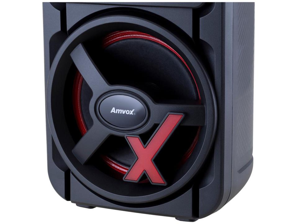 Caixa de Som Amplificada Bluetooth Amvox ACA 251 New X 250W 8” USB com Tweeter - 10