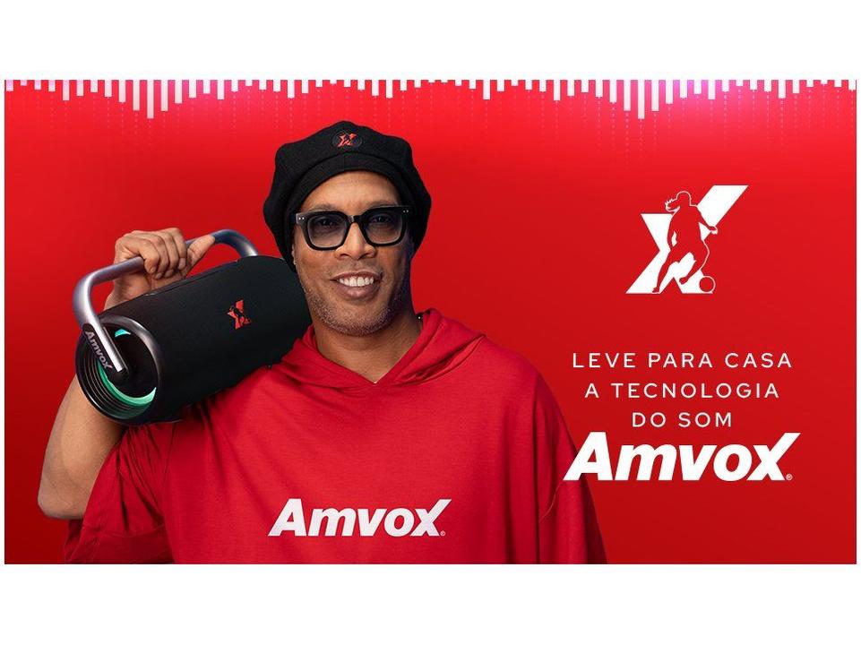 Caixa de Som Amplificada Bluetooth Amvox Boom Vox ACA 610W RMS USB - 1
