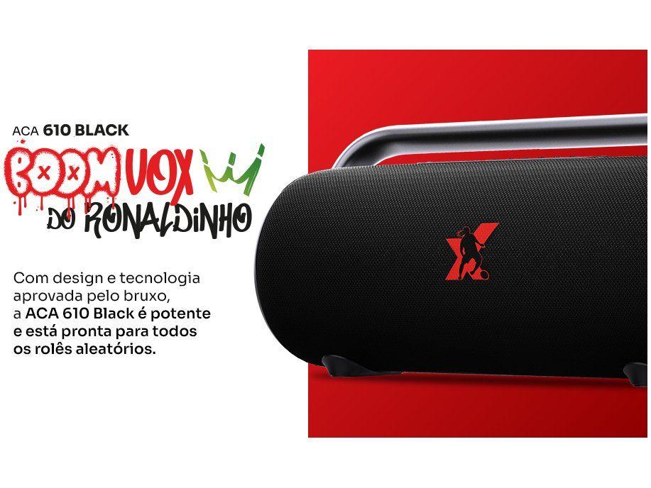 Caixa de Som Amplificada Bluetooth Amvox Boom Vox ACA 610W RMS USB - 2
