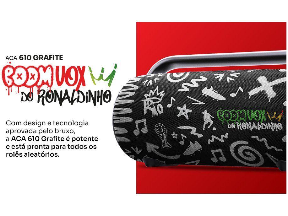 Caixa de Som Amplificada Bluetooth Amvox Boom Vox ACA 610W RMS USB - 2
