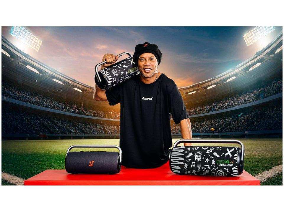 Caixa de Som Amplificada Bluetooth Amvox Boom Vox ACA 610W RMS USB - 4