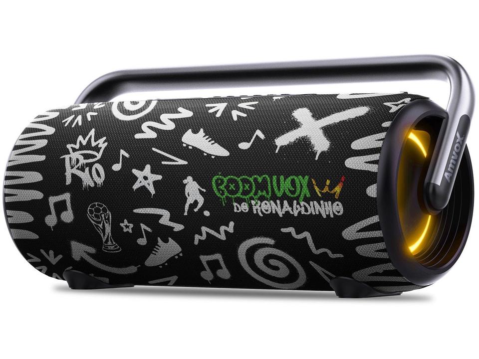 Caixa de Som Amplificada Bluetooth Amvox Boom Vox ACA 610W RMS USB - 11