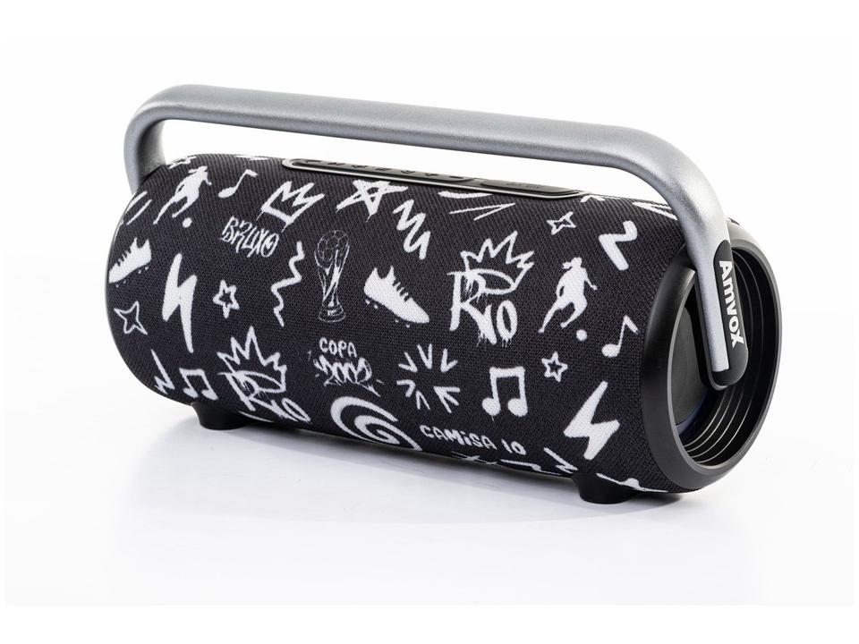 Caixa de Som Amplificada Bluetooth Amvox Boom Vox ACA 610W RMS USB - 25