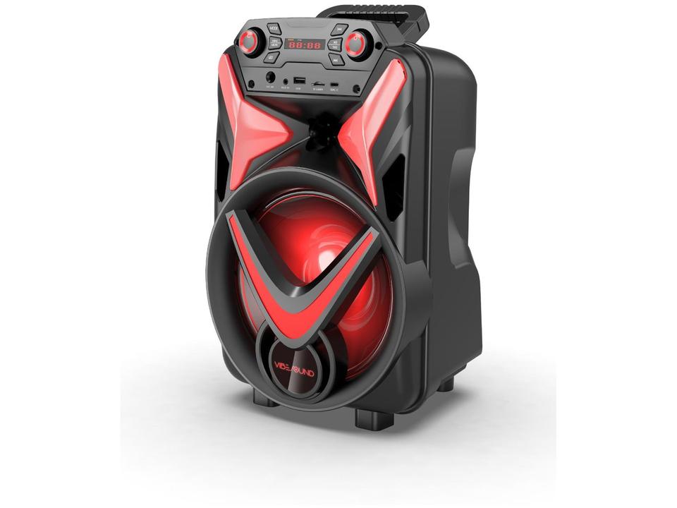 Caixa de Som Amplificada Bluetooth Vivensis Vibe Sound V8 Power 340W USB - 2