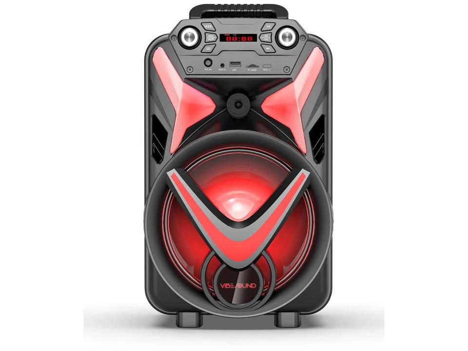 Caixa de Som Amplificada Bluetooth Vivensis Vibe Sound V8 Power 340W USB - 1