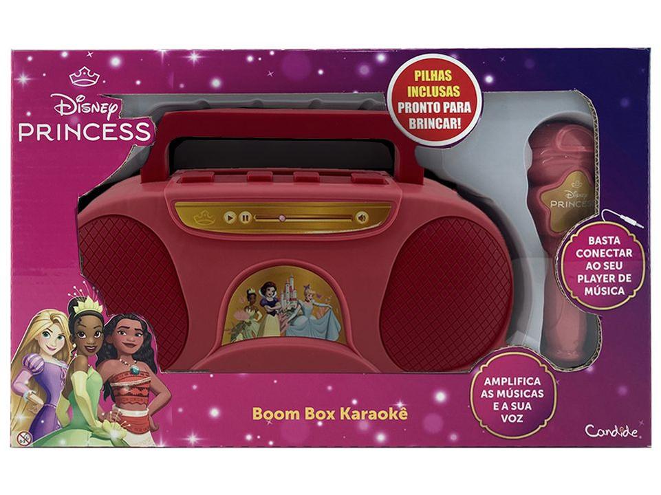 Caixa de Som Amplificada Candide Disney Princesas Boom Box Karaokê - 2