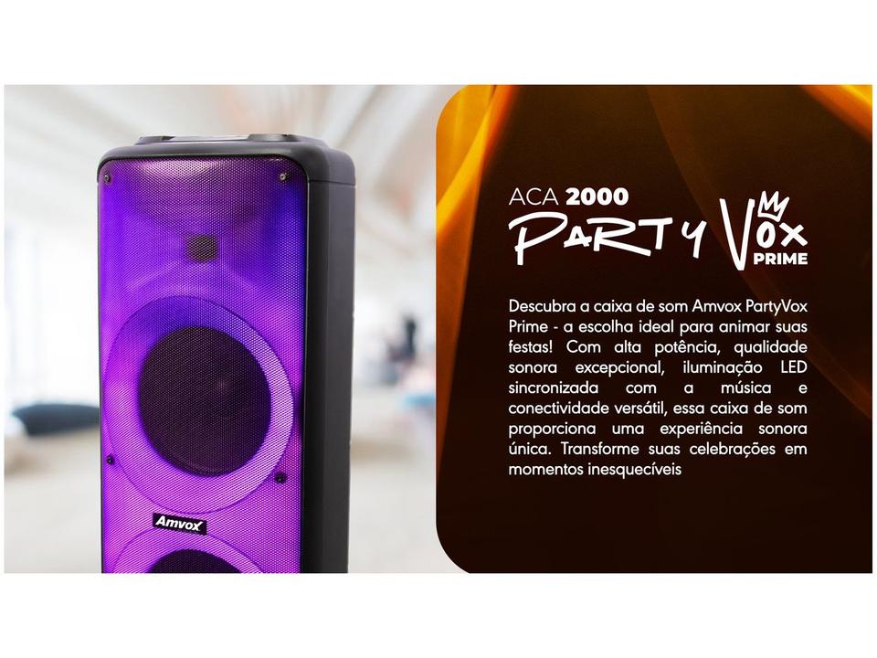 Caixa de Som Amvox ACA 2000 Party Vox Prime Bluetooth - 7