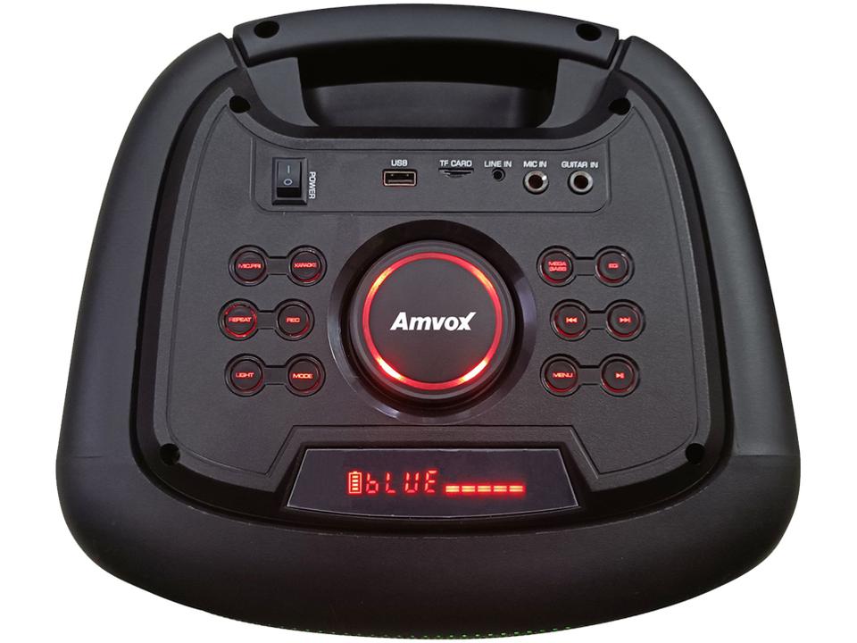 Caixa de Som Amvox ACA 2000 Party Vox Prime Bluetooth - Ativa 2000W 10" USB com Tweeter - 1
