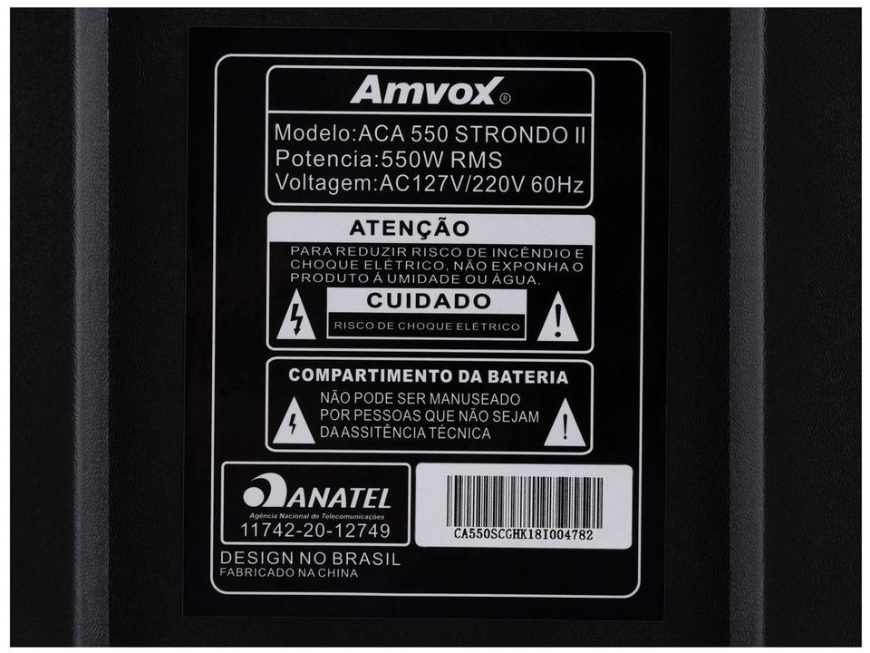 Caixa de Som Amvox ACA 550 Strondo II - 21