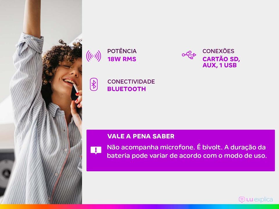 Caixa de Som Argom Bazooka ARG-SP-3124BN Bluetooth - 1