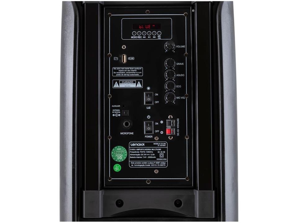 Caixa de Som Bluetooth Lenoxx CA 360 Ativa - 13