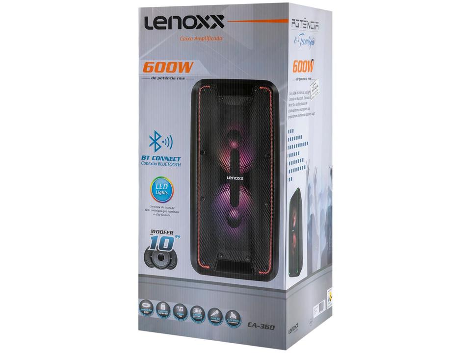 Caixa de Som Bluetooth Lenoxx CA 360 Ativa - 17